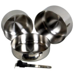 Basic Nature Biwak Edelstahl 1 Kochset - Popote