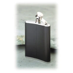 Basic Nature Flachmann Eckig Leder - Gourde -Extérieur Camping Équip Magasin basic nature flachmann eckig leder gourde detail 2