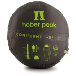 ConiferHe. +5°C - Sac De Couchage Synthétique 18 ConiferHe. +5°C - Sac De Couchage Synthétique -Extérieur Camping Équip Magasin heber peak coniferhe 5 c sac de couchage synthetique detail 9