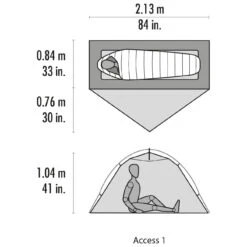 MSR Access 1 Tent - Tente 1 Place -Extérieur Camping Équip Magasin msr access 1 tent tente 1 place detail 5