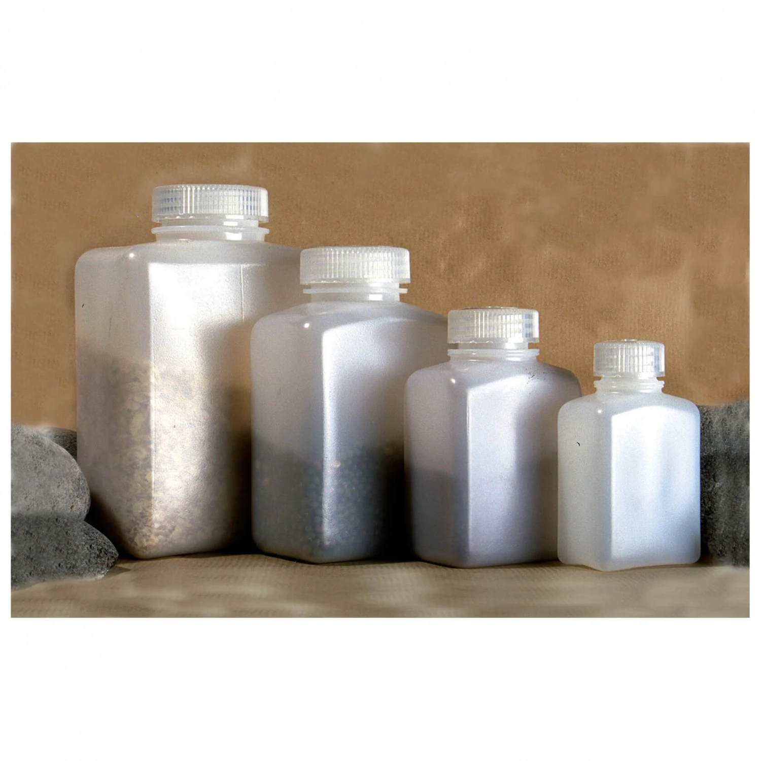 Nalgene Rectangular Wide Neck Bottles 3 Nalgene Rectangular Wide Neck Bottles