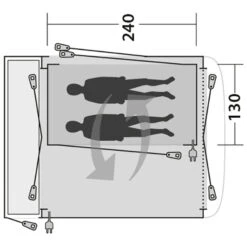 Outwell Milestone Inner - Tente Intérieure 13 Outwell Milestone Inner - Tente Intérieure -Extérieur Camping Équip Magasin outwell milestone inner tente interieure detail 2