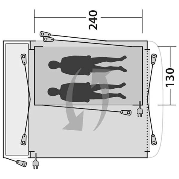 Outwell Milestone Inner - Tente Intérieure 8 Outwell Milestone Inner - Tente Intérieure – Image 6