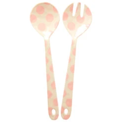 Rice Melamine Salad Spoon And Fork - Set De Couverts -Extérieur Camping Équip Magasin rice melamine salad spoon and fork set de couverts 1