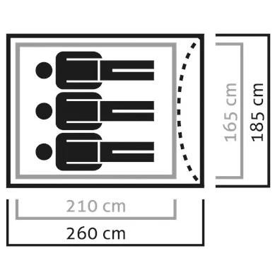 SALEWA Litetrek Pro III Tent - Tente 3 Places 8 SALEWA Litetrek Pro III Tent - Tente 3 Places – Image 6