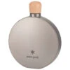 Snow Peak Round Flask Titanium - Flasque -Extérieur Camping Équip Magasin snow peak round flask titanium flasque