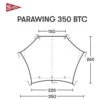 Spatz Parawing 350 BTC - Tarp -Extérieur Camping Équip Magasin spatz parawing 350 btc tarp detail 2