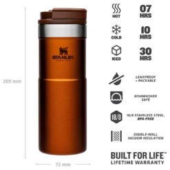 Stanley Classic Neverleak Travel Mug 470 Ml - Tasse Isotherme -Extérieur Camping Équip Magasin stanley classic neverleak travel mug 470 ml tasse isotherme detail 4