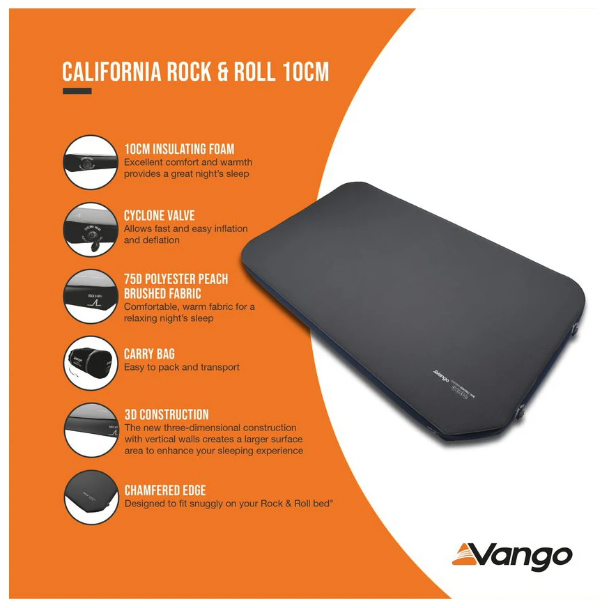Vango California Rock & Roll - Matelas De Camping 4 Vango California Rock & Roll - Matelas De Camping – Image 2