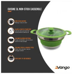 Vango Cuisine Casserole - Popote -Extérieur Camping Équip Magasin vango cuisine casserole popote detail 5