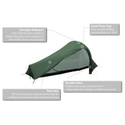Vango F10 Hydrogen Air - Tente 1 Place -Extérieur Camping Équip Magasin vango f10 hydrogen air tente 1 place detail 2