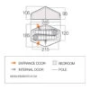 Vango Nevis 200 - Tente 2 Places -Extérieur Camping Équip Magasin vango nevis 200 tente 2 places detail 2