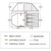 Vango Omega 350 - Tente 3 Places -Extérieur Camping Équip Magasin vango omega 350 tente 3 places detail 2