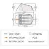 Vango Soul 300 - Tente 3 Places -Extérieur Camping Équip Magasin vango soul 300 tente 3 places detail 2