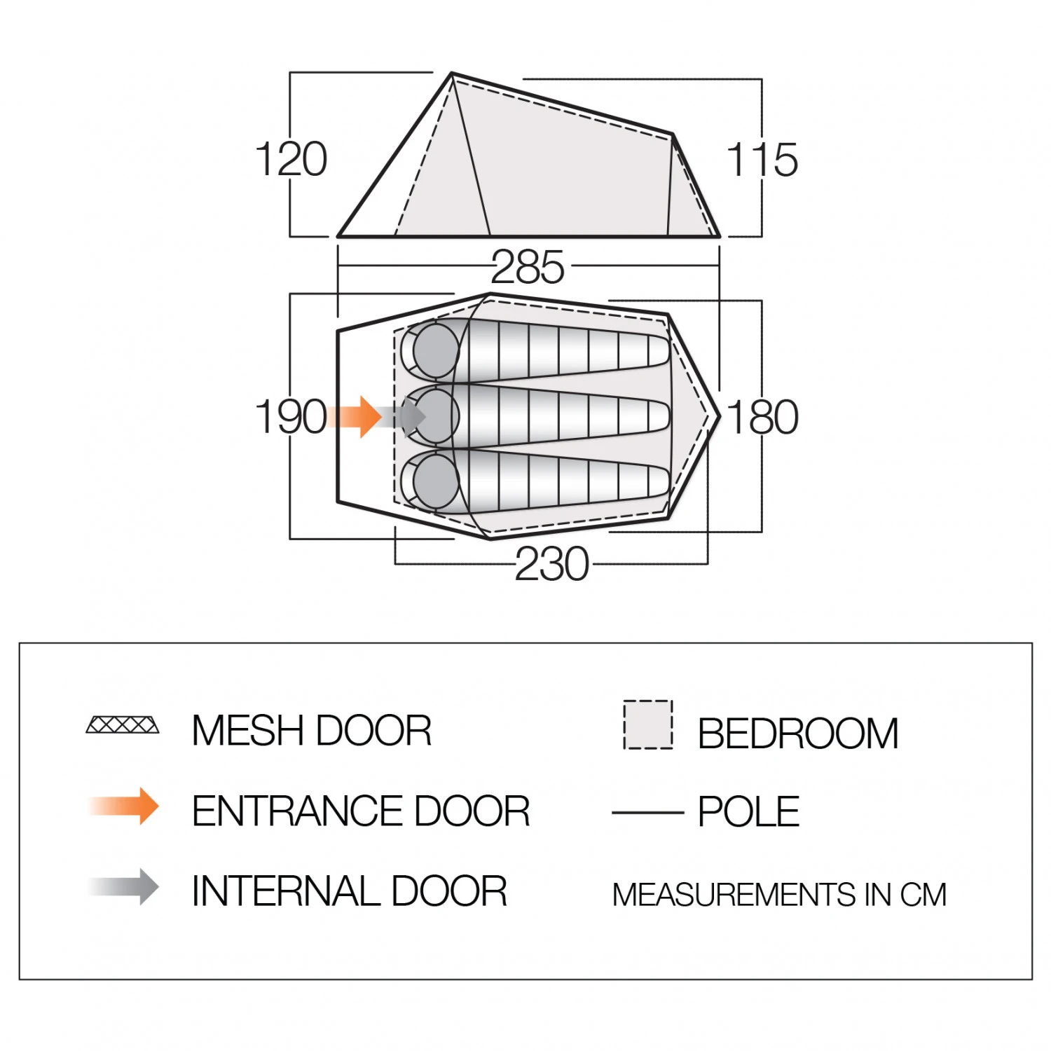 Vango Soul 300 - Tente 3 Places 3 Vango Soul 300 - Tente 3 Places