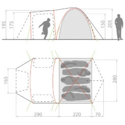 VAUDE Campo Casa XT 5P - Tente 5-6 Places -Extérieur Camping Équip Magasin vaude campo casa xt 5p tente 5 6 places detail 4