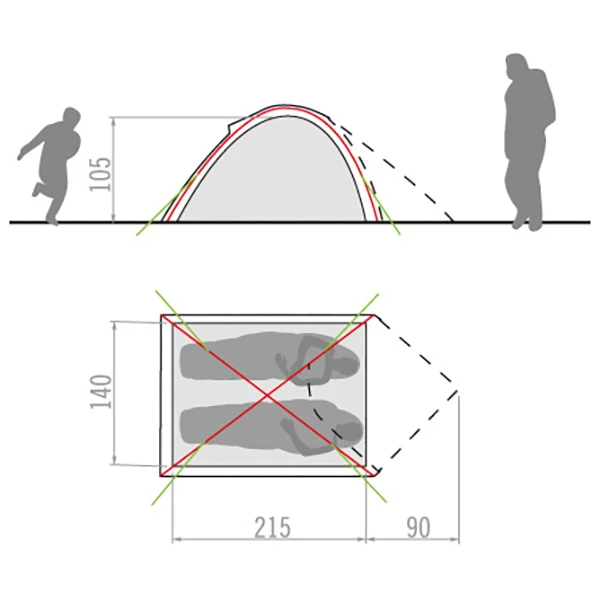 VAUDE Campo Compact 2P - Tente 2 Places 5 VAUDE Campo Compact 2P - Tente 2 Places – Image 3