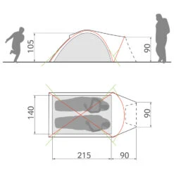 VAUDE Campo Compact XT 2P - Tente 2 Places -Extérieur Camping Équip Magasin vaude campo compact xt 2p tente 2 places detail 2